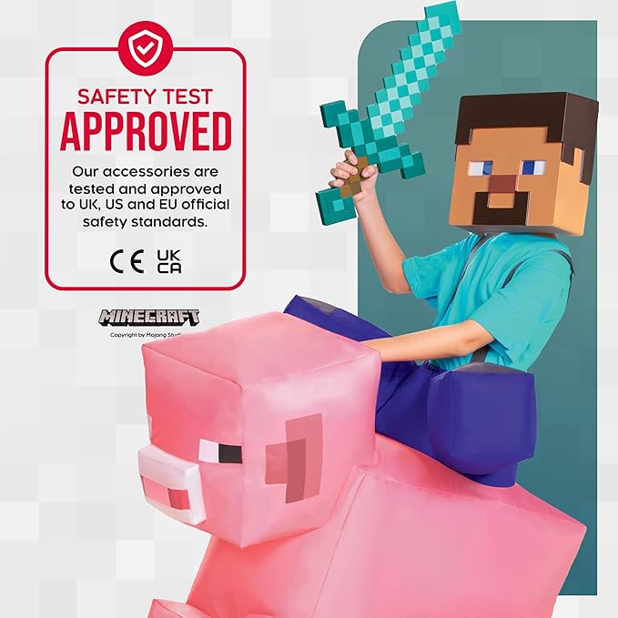 Minecraft Inflatable Pig Ride-On Child Costume