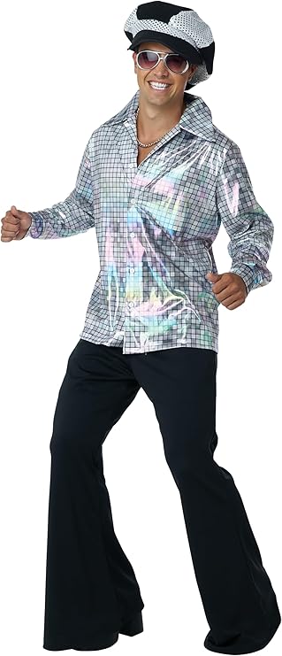 Disco Shirt & Hat Set - Adult Costume - Chicago Costume Company