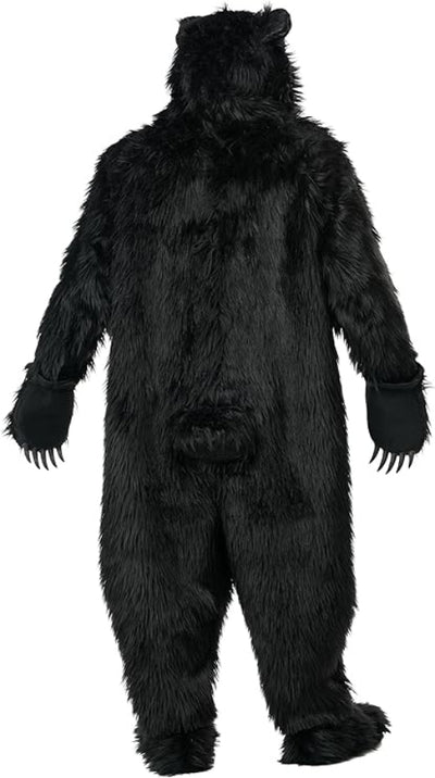 Black Bear Costume With Moveable Jaw Mask