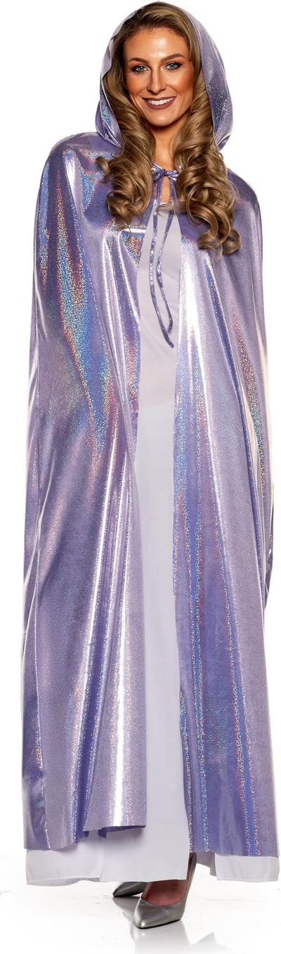 Metallic Hooded Cape - Adult