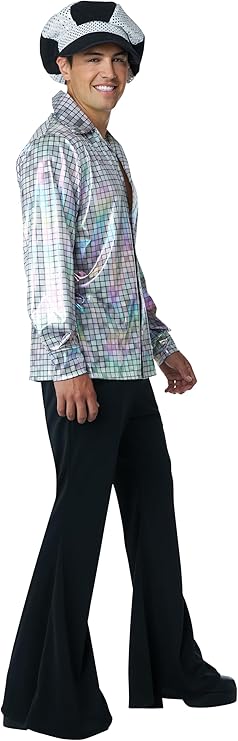 Disco Shirt & Hat Set - Adult Costume - Chicago Costume Company