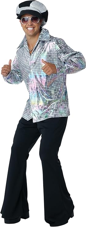 Disco Shirt & Hat Set - Adult Costume - Chicago Costume Company