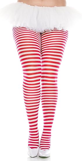 Music Legs Plus Sized Striped Tights
