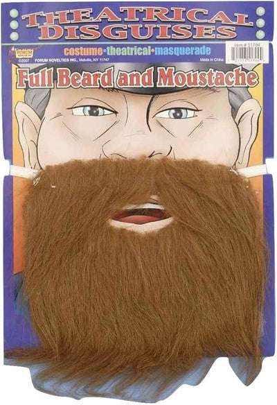 Brown Pirate Beard - Adult Costume Accessory