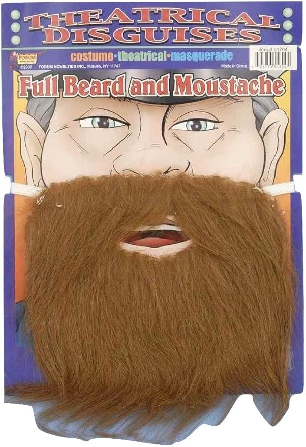 Brown Pirate Beard - Adult Costume Accessory