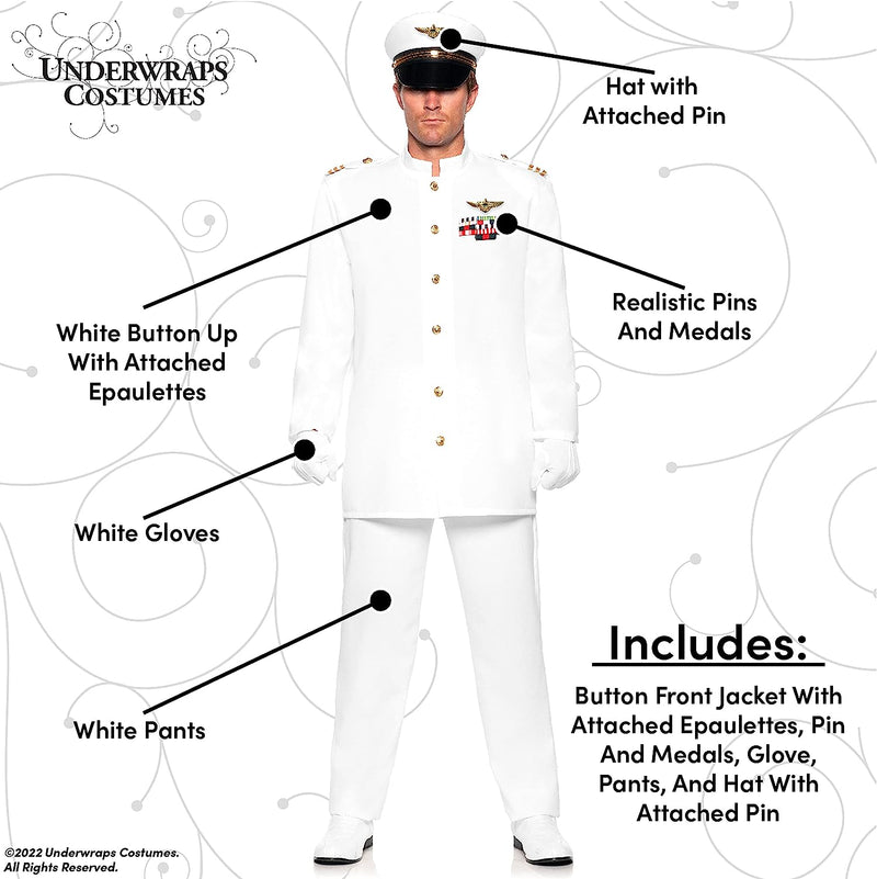 Deluxe Admiral - Adult Costume