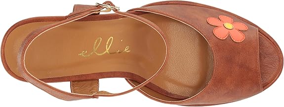 5.5" Heel Open Toe Shoe with Flower - Tan
