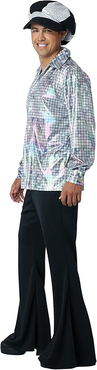 Disco Shirt & Hat Set - Adult Costume - Chicago Costume Company