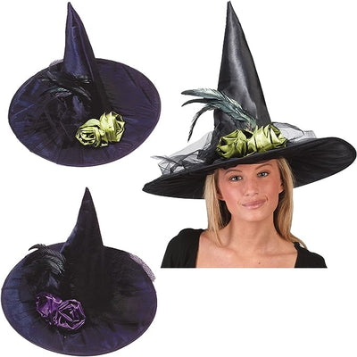 Witch Hat w/ Feathers