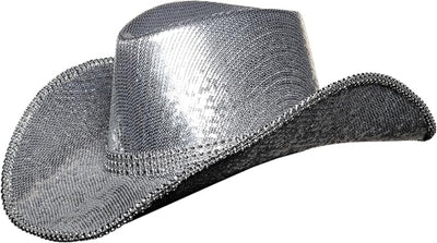 Metallic Rhinestone Cowboy Hat - Adult