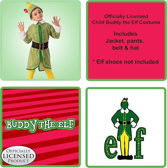 Buddy The Elf Child Costume