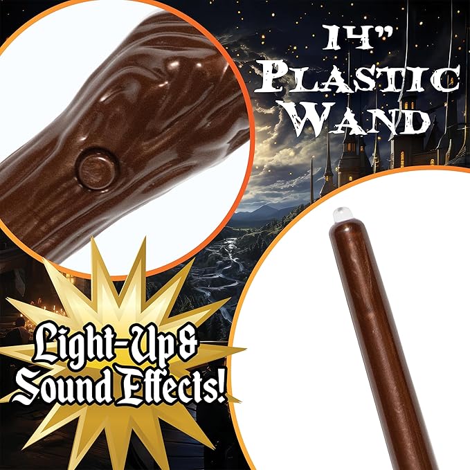 14" Light-up Wizard Wand with Sound - Chicago Costume Company