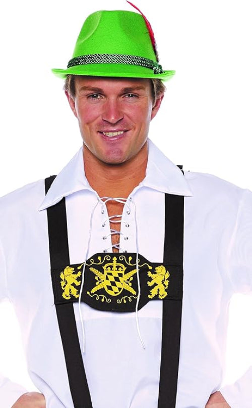 Lederhosen Suspenders - Adult Costume Accessory 