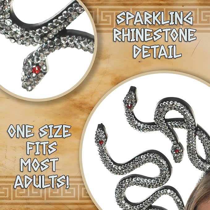 Medusa Snake Headpiece - Adult