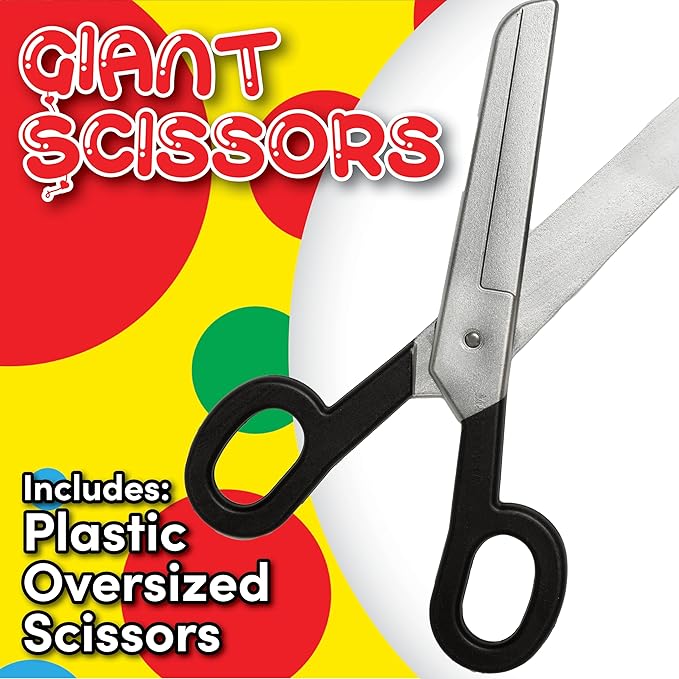 15" Oversized Plastic Scissors - Halloween Prop