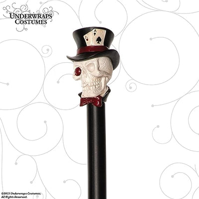 Skull Cane with Top Hat