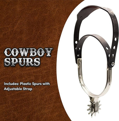 Adjustable Faux Cowboy Spurs - Adult