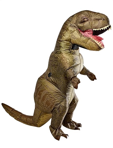 Inflatable T-Rex With Sound - Jurassic World Adult Costume