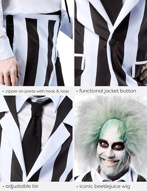 Beetle Juice - Deluxe Adult Costume