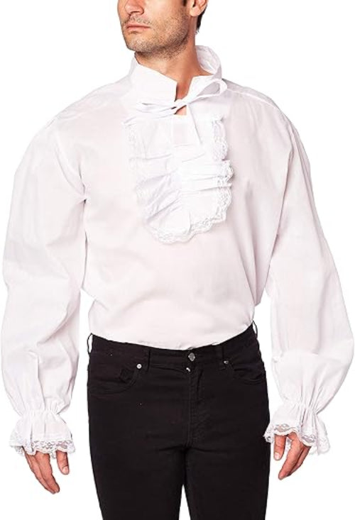 Mens Ruffled Colonial Shirt - Adult Costume Mens Ruffled Colonial Shirt - Adult Costume