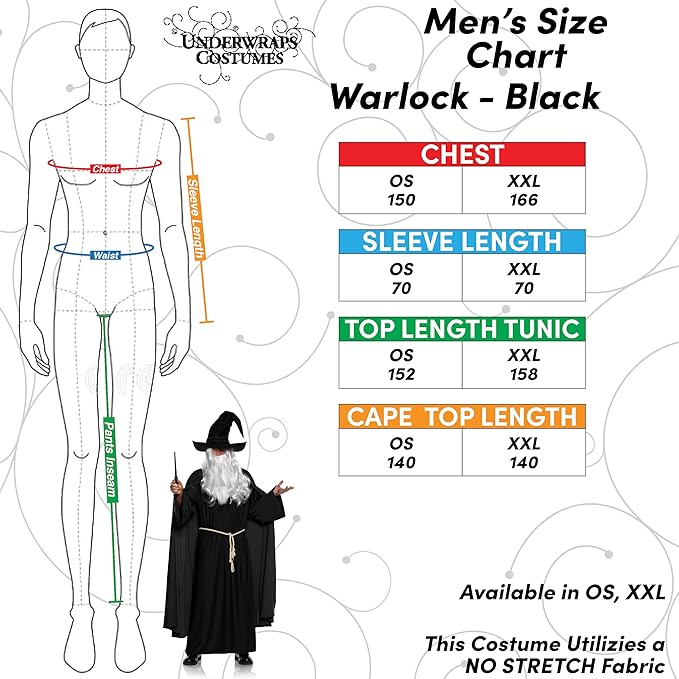 Warlock Wizard - Adult Costume - Chicago Costume Company