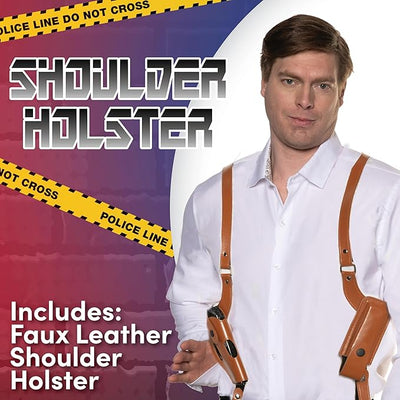 Faux Leather Shoulder Holster - Costume Accessory - Chicago Costume Company