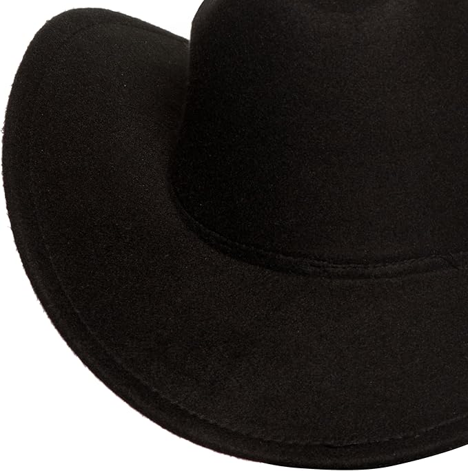 Black Cattleman Cowboy Hat - Adult