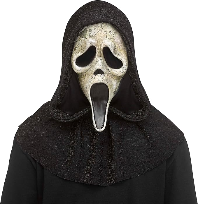 Ghost Face - Aged - Deluxe Adult Latex Mask - Chicago Costume Company