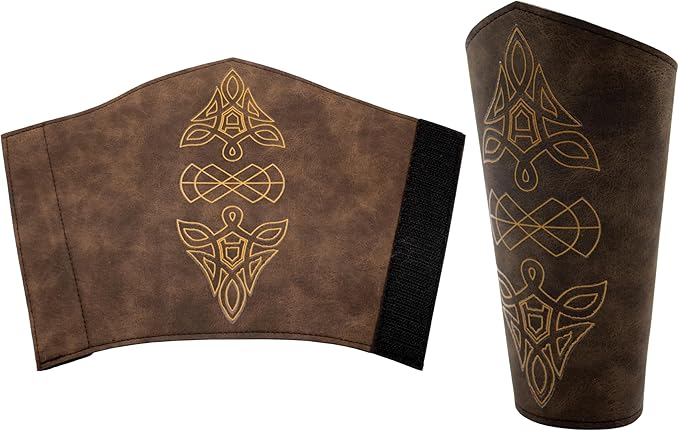 Viking Faux Leather Cuff Bracelet - Adult Accessory