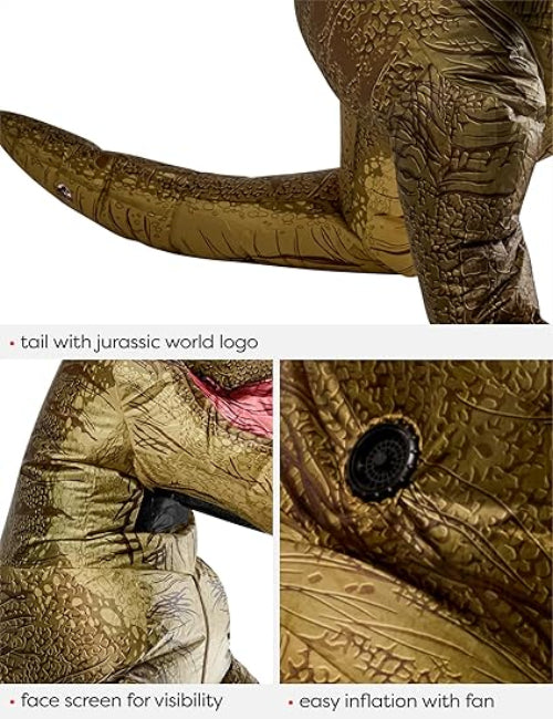 Jurassic World: Plus Size Inflatable T-Rex - Adult Costume
