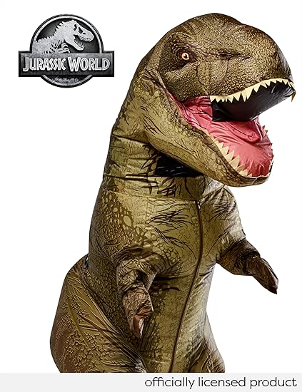 Inflatable T-Rex With Sound - Jurassic World Adult Costume
