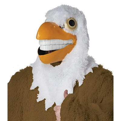 Eagle Maniac Adult Mascot Costume with Movable Jaw - Adult Costume - Chicago Costume Company