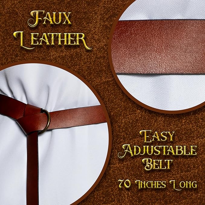 64" Long Medieval Belt with Ring Closure - Chicago Costume Company