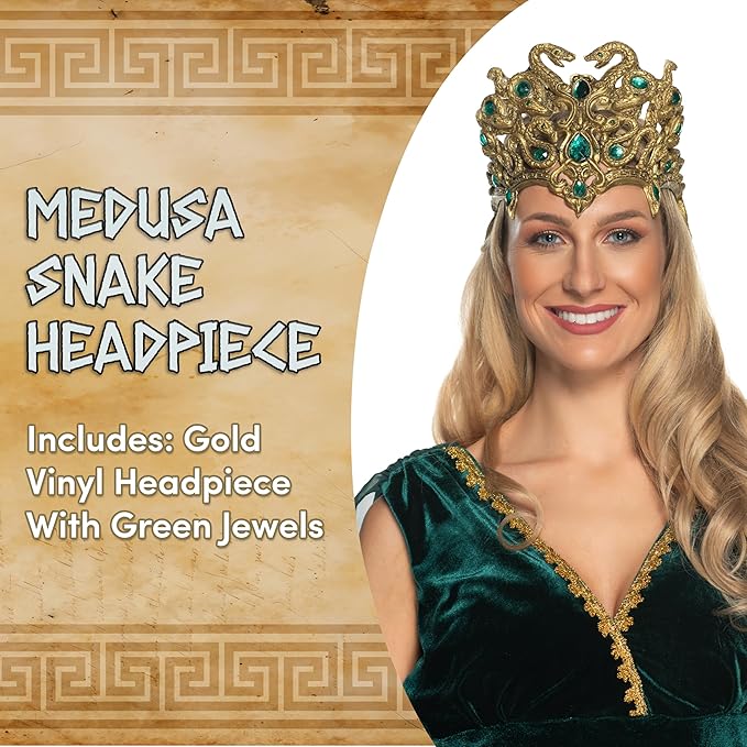Medusa Snake Headpiece with Jewels - Chicago Costume Company