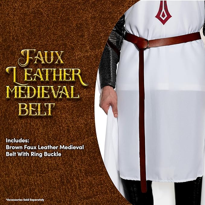 64" Long Medieval Belt with Ring Closure - Chicago Costume Company