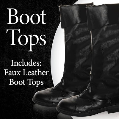 Faux Leather Boot Tops - Adult - Chicago Costume Company
