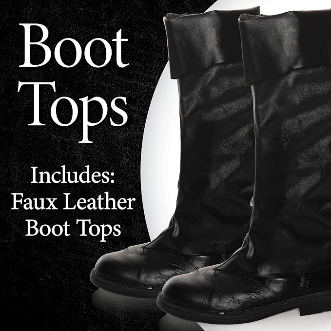 Faux Leather Boot Tops - Adult - Chicago Costume Company