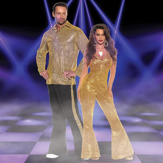 Shining Star Disco Jumpsuit - Adult Costume