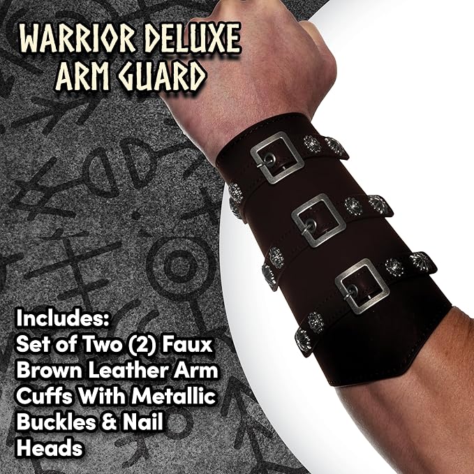 Warrior Deluxe Arm Guards - Costume Accessory - Chicago Costume Company