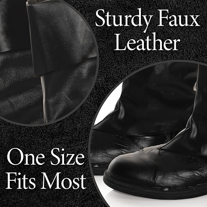 Faux Leather Boot Tops - Adult - Chicago Costume Company