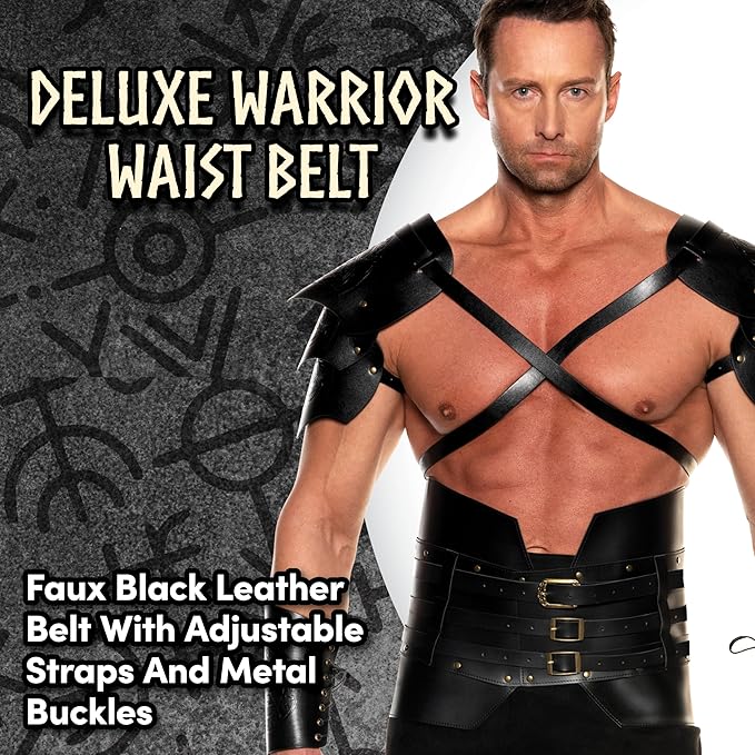 Faux Leather Gladiator Belt - Costume Accessory - Chicago Costume Company