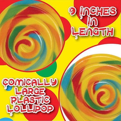 9" Large Plastic Lollipop