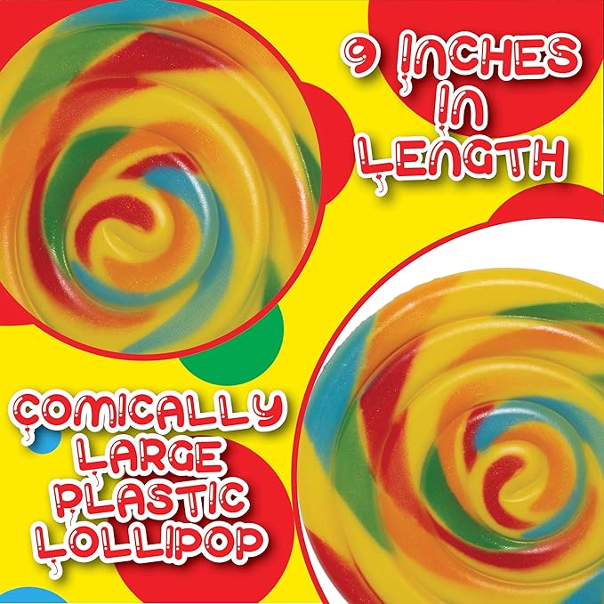9" Large Plastic Lollipop