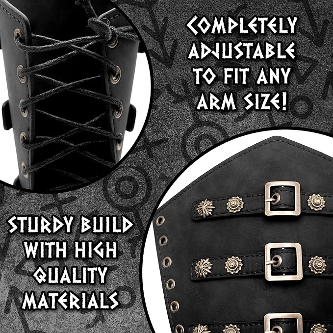 Warrior Deluxe Arm Guards - Costume Accessory - Chicago Costume Company