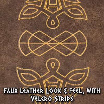 Viking Faux Leather Cuff Bracelet - Adult Accessory