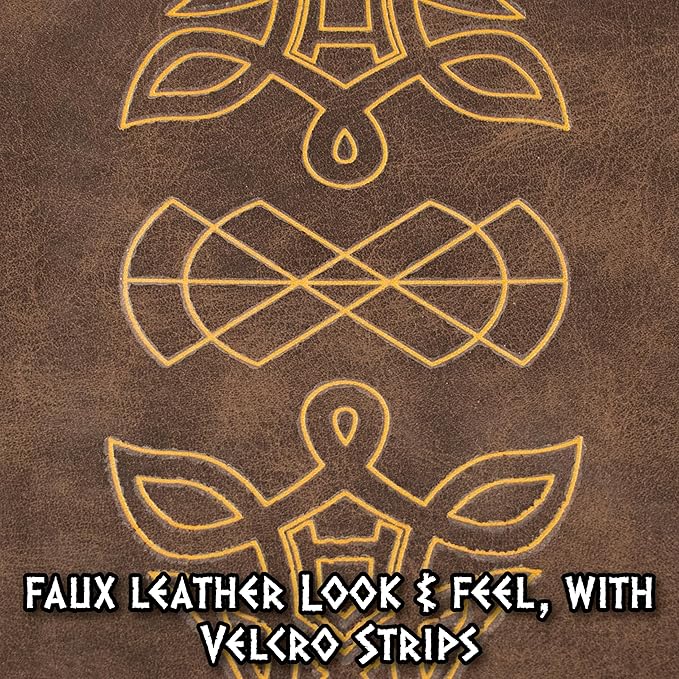 Viking Faux Leather Cuff Bracelet - Adult Accessory