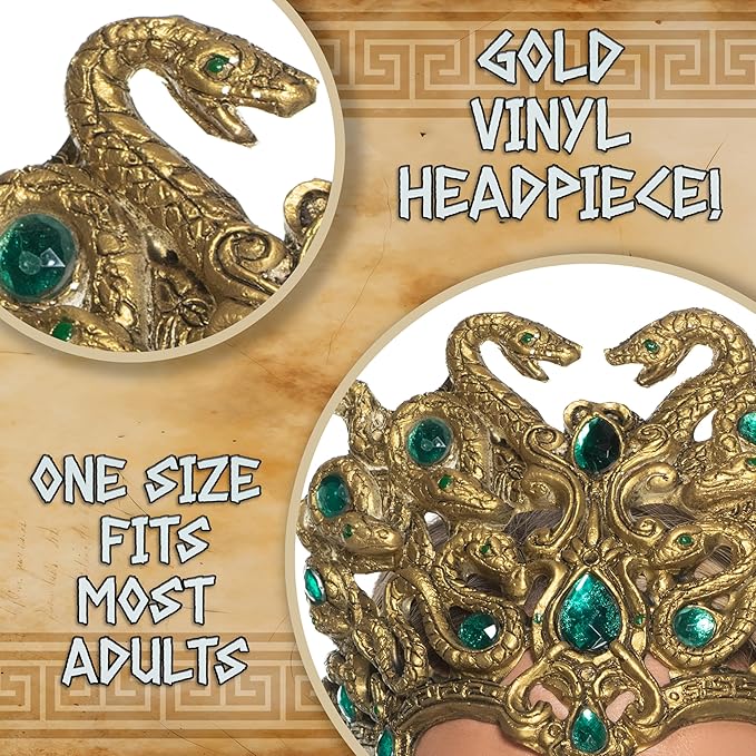 Medusa Snake Headpiece with Jewels - Chicago Costume Company