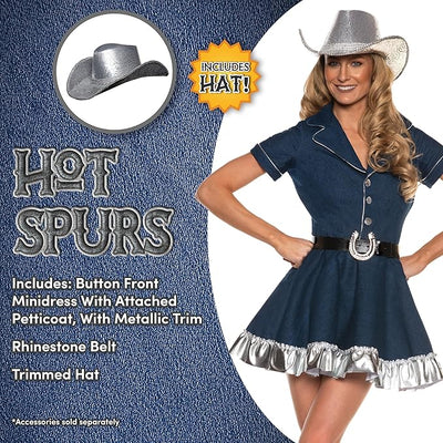 Hot Spurs Cowgirl - Adult Costume - Chicago Costume Company