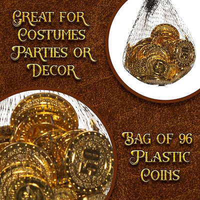 Gold Pirate Doubloons - Costume Accessory