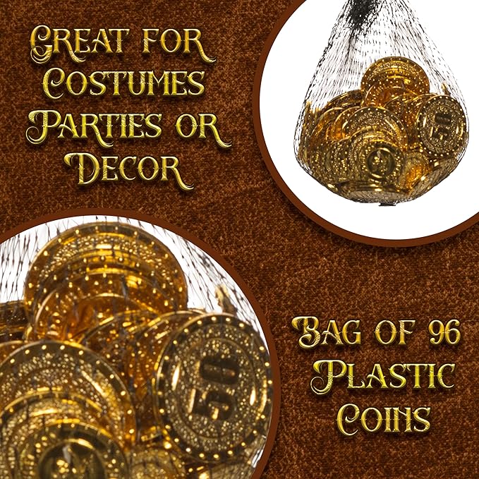 Gold Pirate Doubloons - Costume Accessory